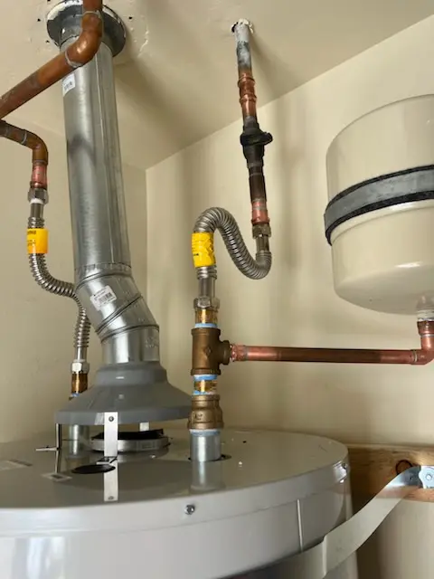 Water heater installation and plumbing repair in Burkettsville